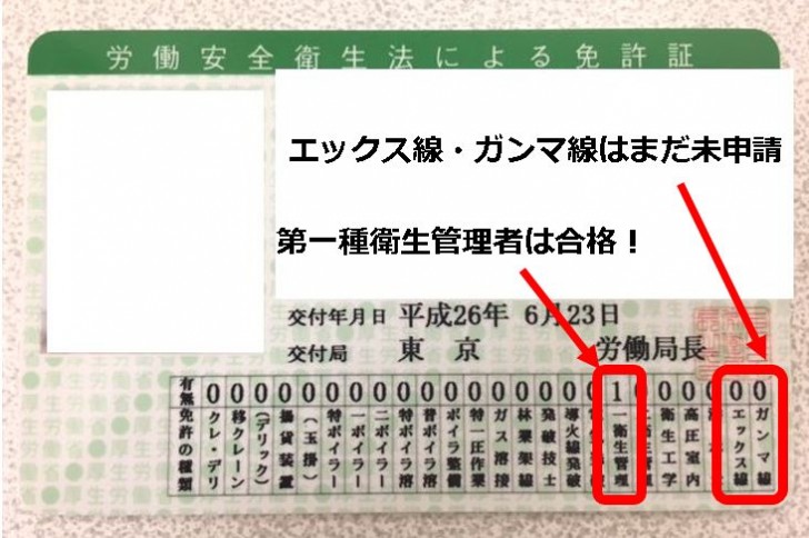 第一種衛生管理者資格